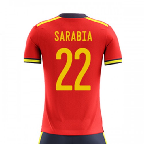 Spania VM 2022 Pablo Sarabia 22 Hjemme Landslagsdrakt Kortermet